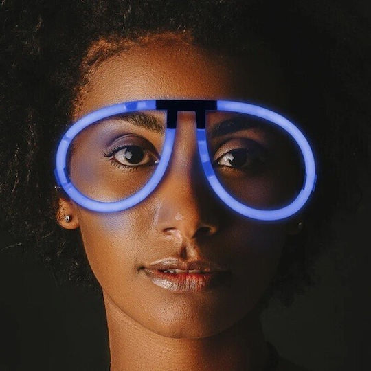 Decorative Glasses Alista Home Plastic Fluorescent Party Accessory Blue