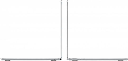 Apple MacBook Air 13.6" IPS Retina Display (M4 10-ядрен/16GB/512GB SSD/10-Core GPU) с Зарядно Устройство 35W (Двоен Порт) Сребърен (Английски US Клавиатура)