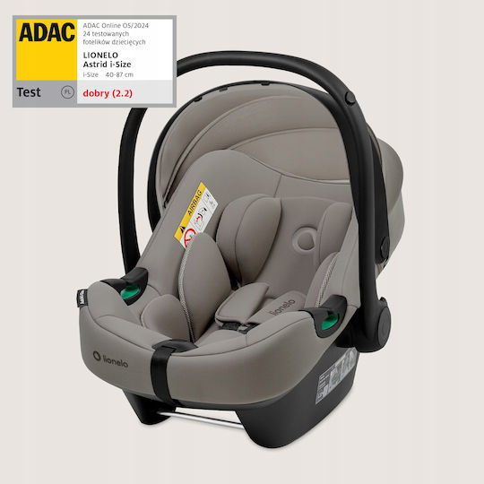 Lionelo Astrid Car Seat i-Size with Isofix Beige Taupe
