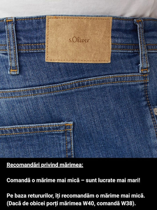 Casby Ανδρικό Παντελόνι Τζιν με Relaxed Straight Εφαρμογή Μπλε