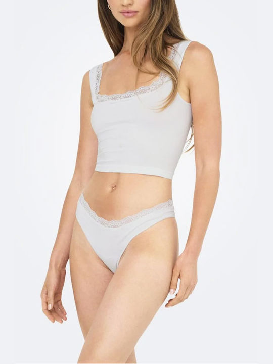 Only Singlet Blouse Bright White