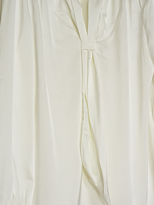 Bluza Damă Satin Alb