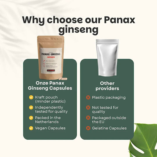 Cupplement Panax Ginseng Extract 500mg 60 κάψουλες