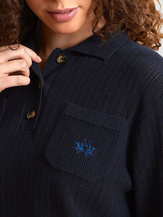 Women's Cotton Sweater Navy Blue