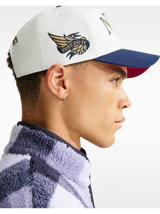 Rise Men's Jockey with Flat Visor White