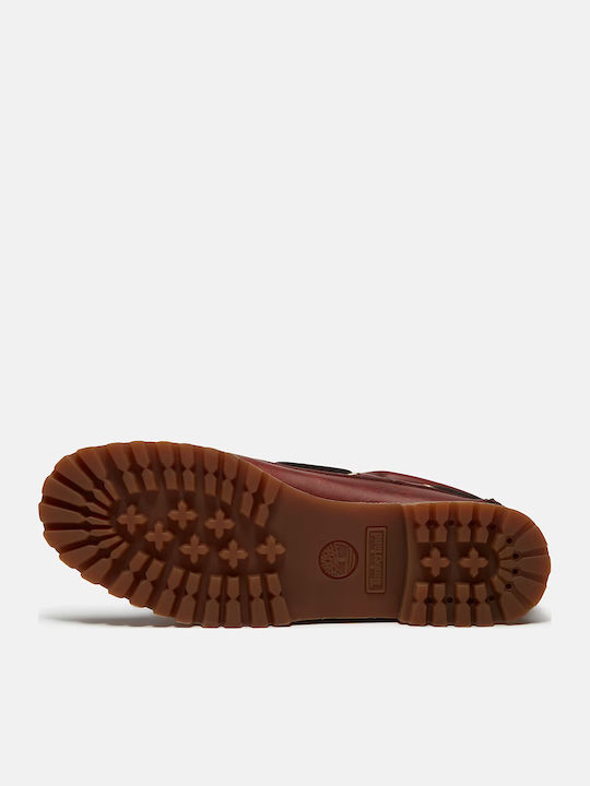 Leather Women's Boat Shoes in Brown Colour