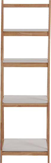 Pakketo Benwen Boden Badezimmerregal Hölzernes 42x34.5x140cm Weiße