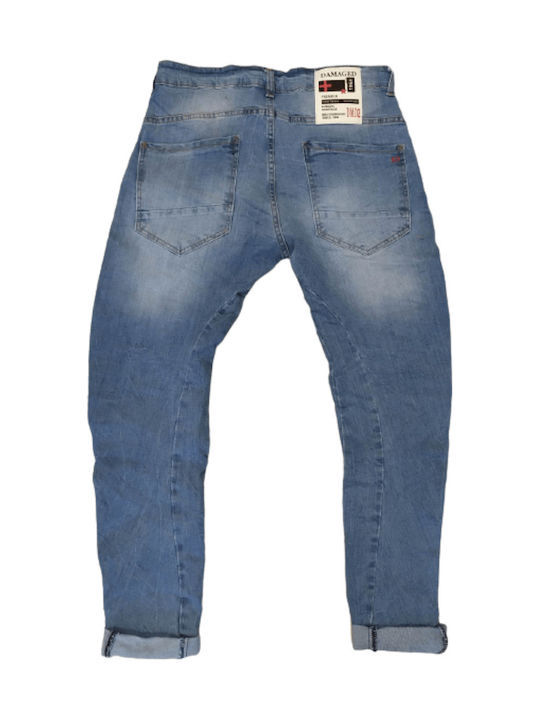 Herren Jeanshosen Elastisches Slim Fit Blau