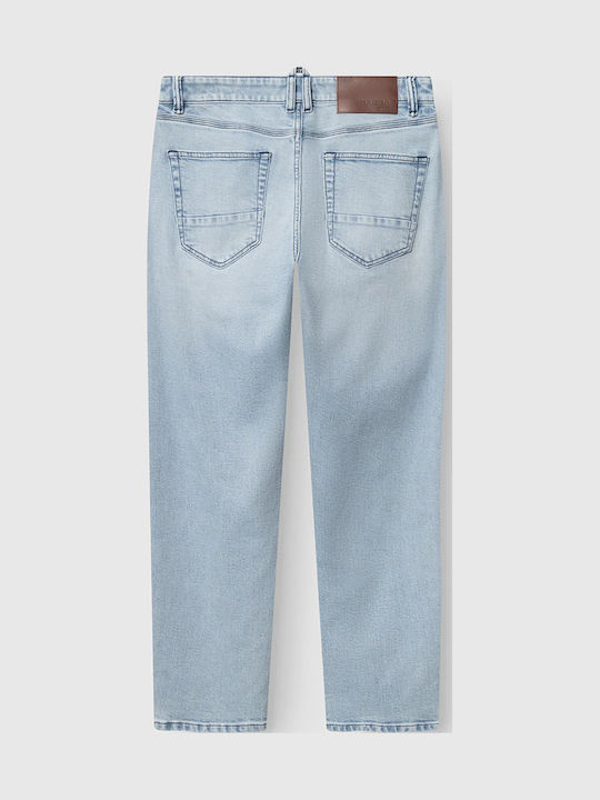 Men's Elastic Blue Jeans Pants