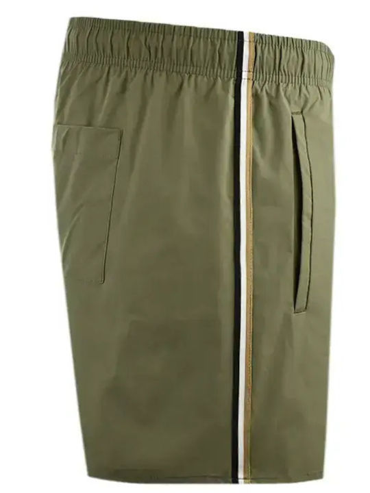 Men's Swimwear Shorts Olive Striped