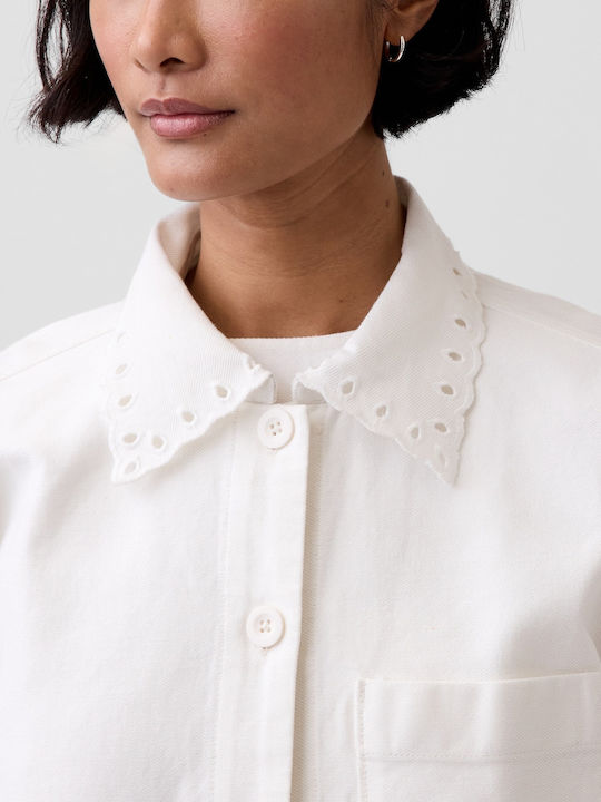 Μακρυμάνικο Γυναικείο Πουκάμισο Off White