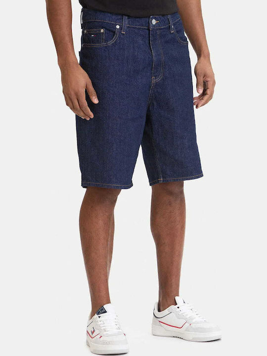 Tommy Hilfiger Ανδρική Βερμούδα Τζιν Σκούρο Μπλε Tommy Hilfiger Ανδρική Βερμούδα Τζιν Σκούρο Μπλε