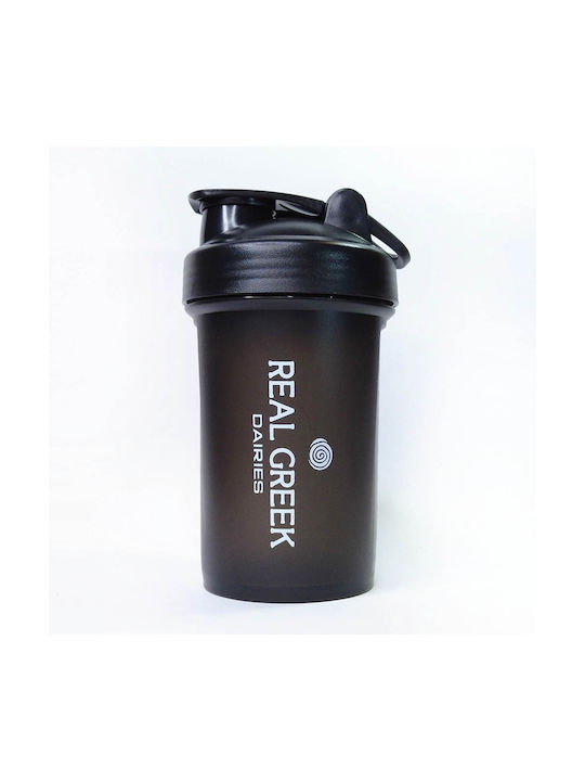 Real Greek Dairies Shaker Πρωτεΐνης 500ml Πλαστικό Μαύρο