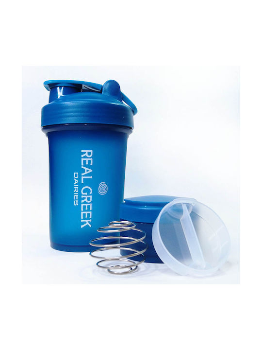 Real Greek Dairies Shaker Πρωτεΐνης 500ml Πλαστικό Μπλε