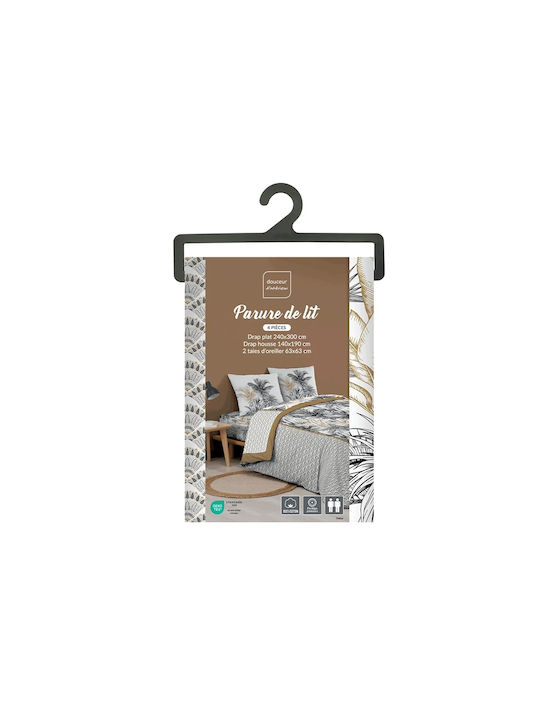 Douceur d'Intérieur Σετ Σεντόνια Μονά 140x190εκ. 4 (4τμχ)