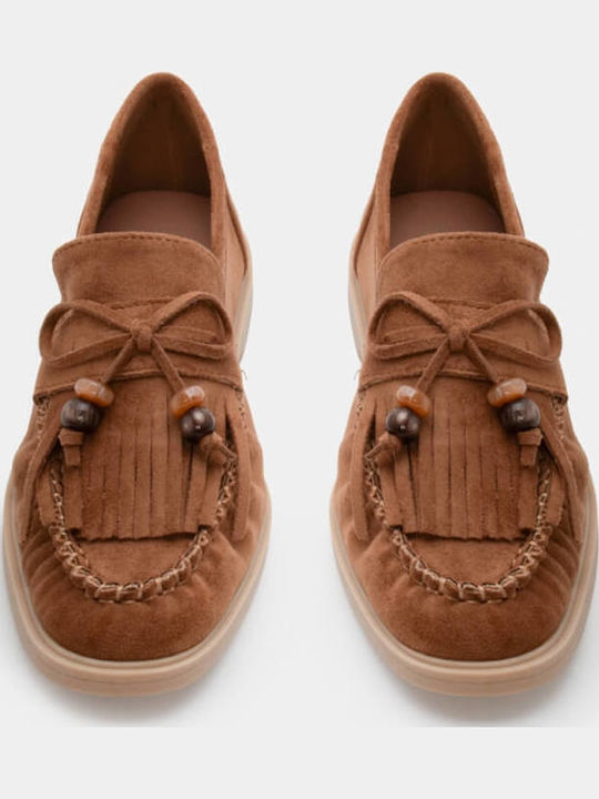 Women's Loafers in Brown Colour