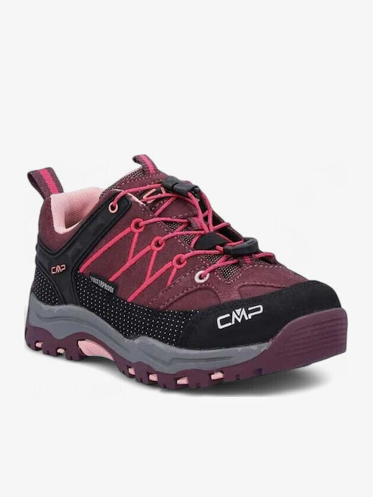 Kids Hiking Shoes Waterproof Burgundy