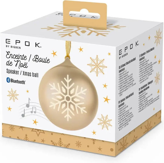 Bigben Interactive Christmas Bauble Gold Ηχείο Bluetooth 3W Χρυσό