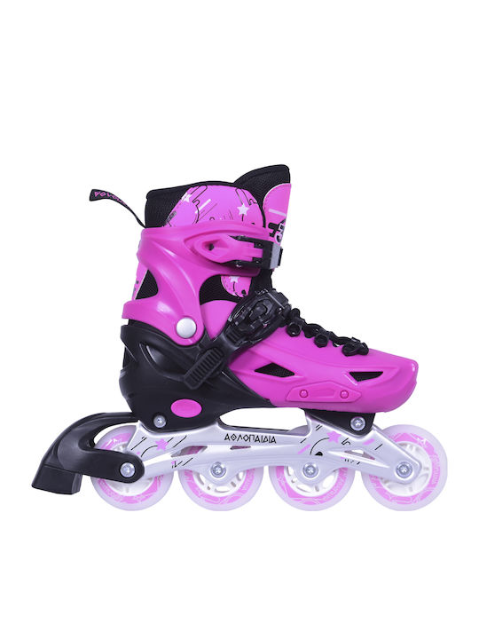 Αθλοπαιδιά Roller Inline Αυξομειούμενα Rollers Ροζ Ενηλίκων Αθλοπαιδιά Roller Inline Αυξομειούμενα Rollers Ροζ Ενηλίκων