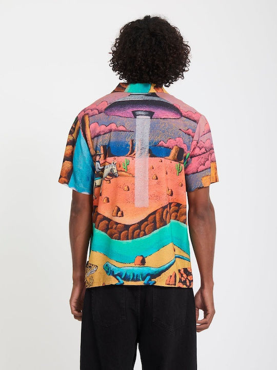 Mickey Mason Camasa Barbat Mâneca Scurtă Multicolor