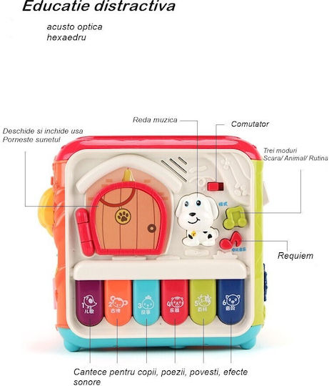 Alista Home Cub De Activitate cu Muzică, Lumină și Sunete