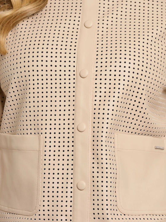 Short Women's Jacket for Spring/Autumn Oat
