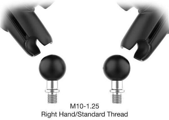 Ram Mounts Ram Tough-Spiegel Kit M10-1.25 Basen Mittlerer Arm Mehrfarbig