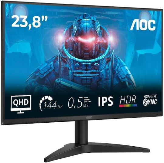 AOC Q24B36X IPS HDR Gaming Monitor 23.8" QHD 2560x1440 144Hz with 4ms Response Time GTG