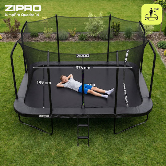 Zipro Jumppro Quadro Trambulină În Aer Liber 427x244 cm