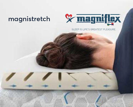 Magniflex Magnistretch Bed Pillow Memory Foam Anatomic 72x42x10cm
