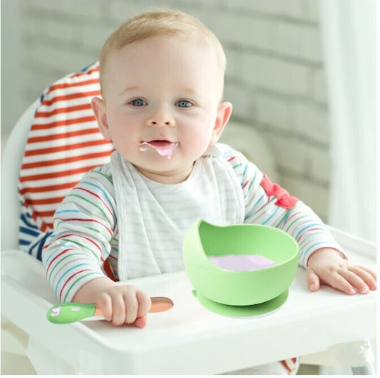 Alista Home Alista Home Baby- und Kinder-Essgeschirr aus Silikon Grünes 6er-Set