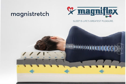 Magniflex Magnistretch Bed Pillow Memory Foam Anatomic 72x42x10cm
