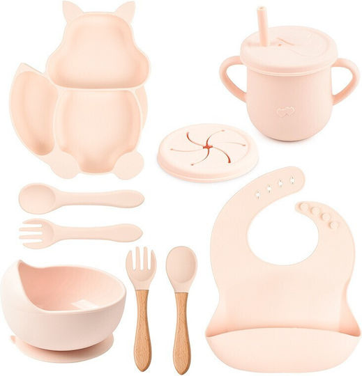 Alista Home Set De Masă Din Silicon Roz 6 Piese