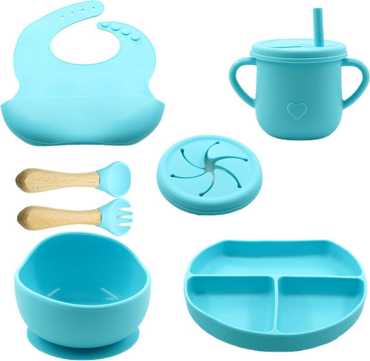 Alista Home Set De Masă Din Silicon Albastru 6 Piese