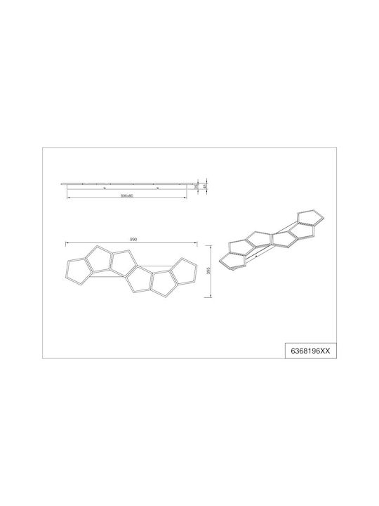 Trio Lighting Zaya Πλαφονιέρα Trio Lighting Zaya Πλαφονιέρα