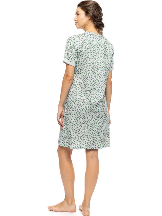 Pink Label Sommerliches Damen-Nachthemd Jade Leo