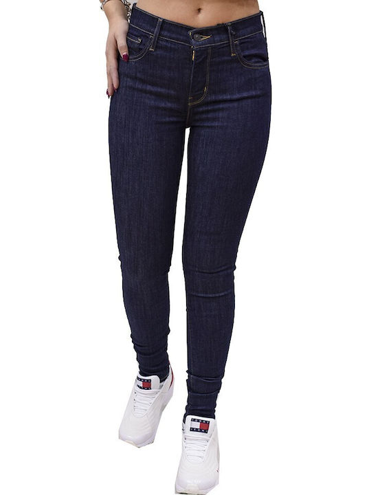720 Talie înaltă Blugi de damă cu croială super skinny Serenitate profundă