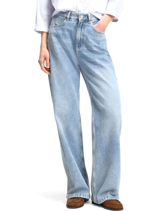 Hoch tailliert Damenjeans Light Blue