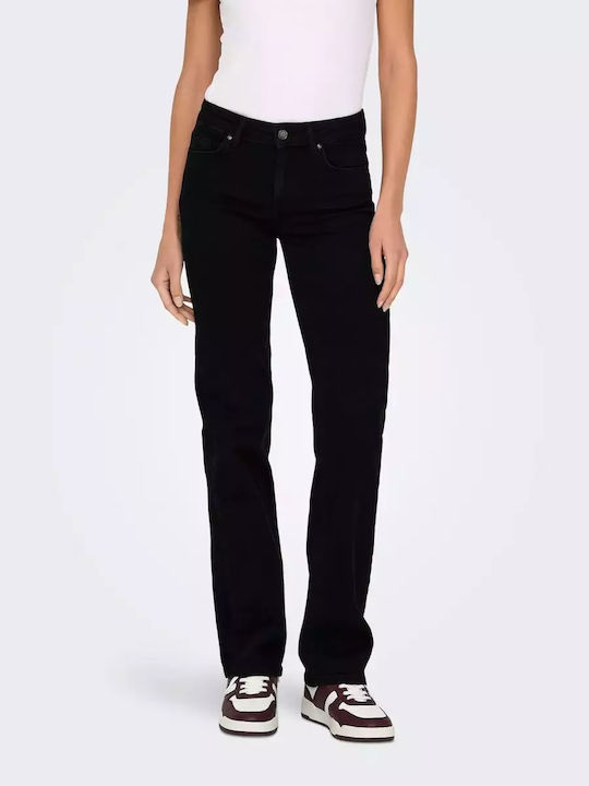 Blush Women's Jean Trousers in Straight Line Black