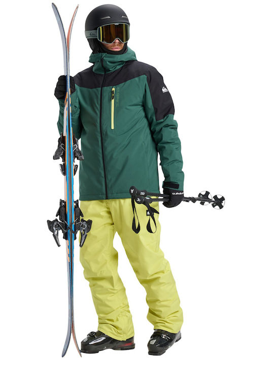 Quiksilver Titano EQYTJ03513-TKR Ανδρικό Μπουφάν για Σκι & Snowboard Πράσινο