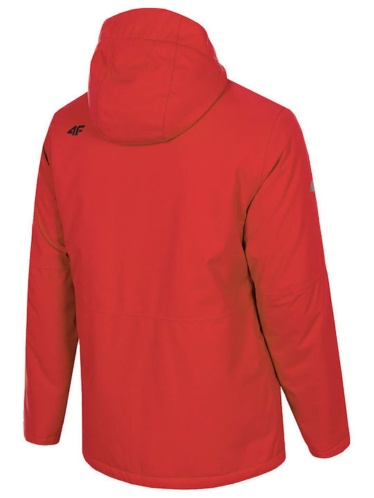 4F Men's Ski & Snowboard Jacket Red H4Z21-KUMN003-61S