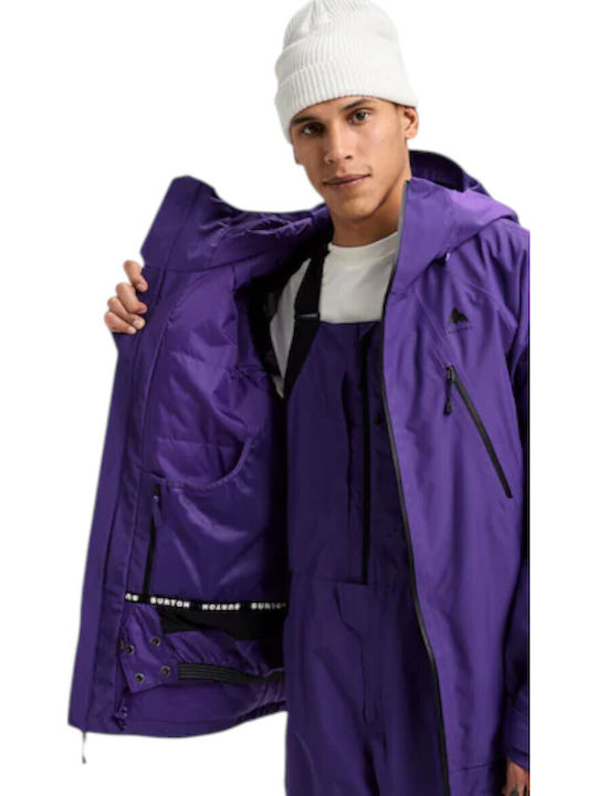 Burton 304111049C Ανδρικό Μπουφάν Gore-Tex για Σκι & Snowboard Μωβ