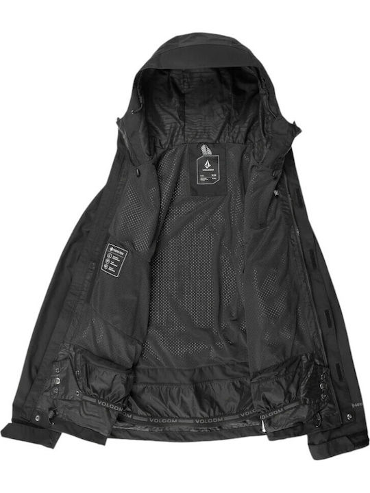Volcom Dua G0652507-BLK Ανδρικό Μπουφάν Gore-Tex για Σκι & Snowboard Μαύρο