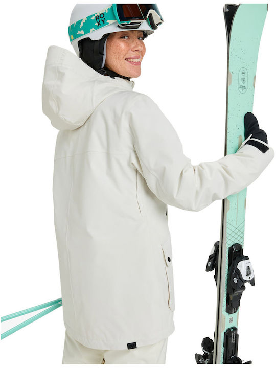 Roxy Stated ERJTJ03515-WCF0 Frauen Jacke aus für Ski & Snowboard Weiß