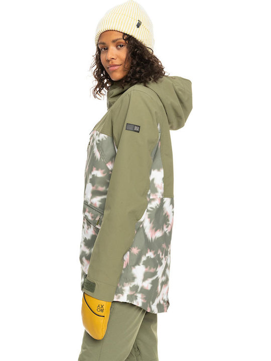 Roxy Stated Insulated ERJTJ03377-TPC2 Frauen Jacke aus für Ski & Snowboard Deep Lichen Green Nimal