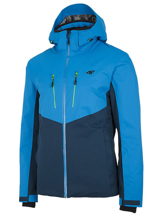 4F Men's Ski & Snowboard Jacket Blue H4Z21-KUMN011-36S