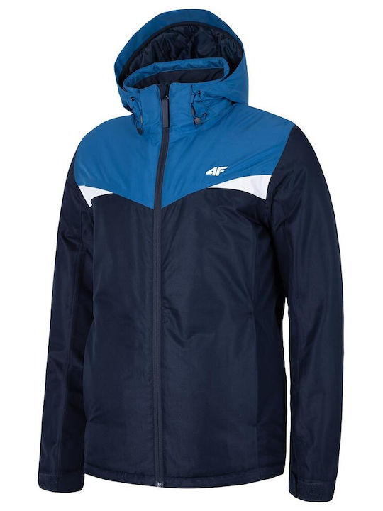 4F Men's Ski & Snowboard Jacket Blue H4Z19-KUMN071-30S