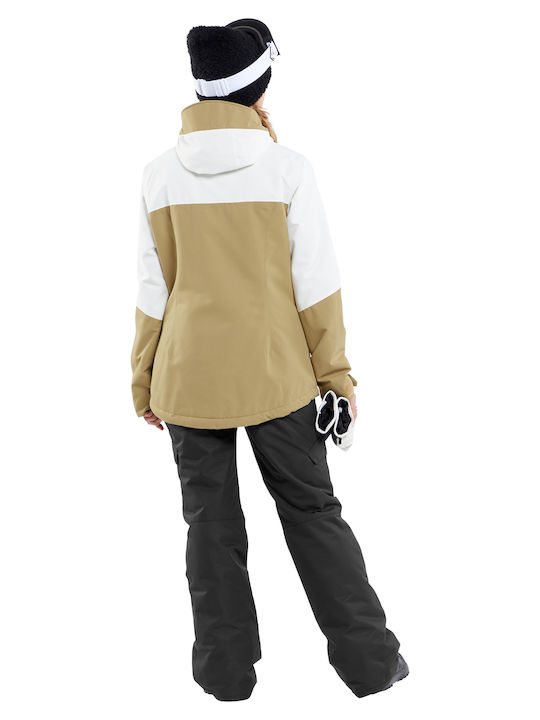 Volcom Bolt H0452413-DKA Γυναικείο Μπουφάν για Σκι & Snowboard Μπεζ