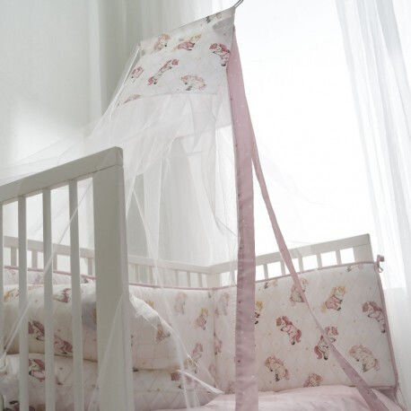 Vesta Home Детска Мрежа Против Комари За Количка От Тюл Розова 490x180см