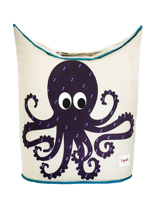 3 Sprouts Детска кошница за играчки Octopus Тъмносин 50x29x57см 1бр